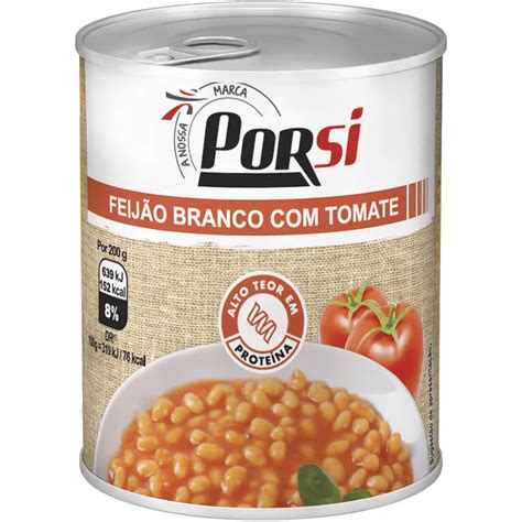 Feijão branco tomate PORSI Nutripédia