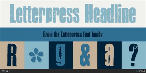 Letterpress Font | Fontspring