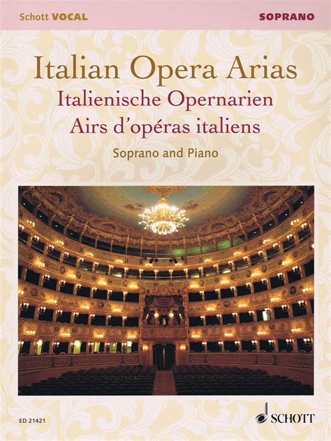 Arias For Soprano G Schirmer Opera Anthology
