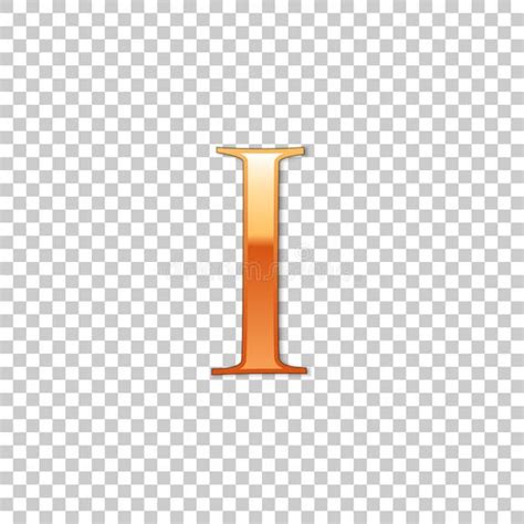 golden roman numeral number     alphabet letter isolated
