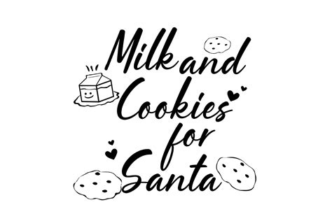 Milk And Cookies For Santa Graphic By Juan Rojas Peguero · Creative Fabrica