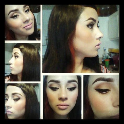 Sharp Eye Makeup Look With Pink Nude Lip