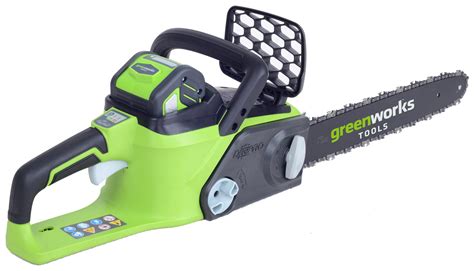 Greenworks GD40CS40K2 40v Brushless 40cm (16") Chainsaw with battery ...
