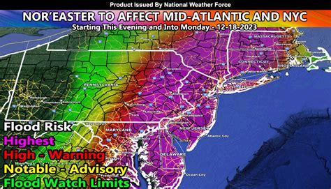 Noreaster To Impact The Mid Atlantic States Through The Northeast This