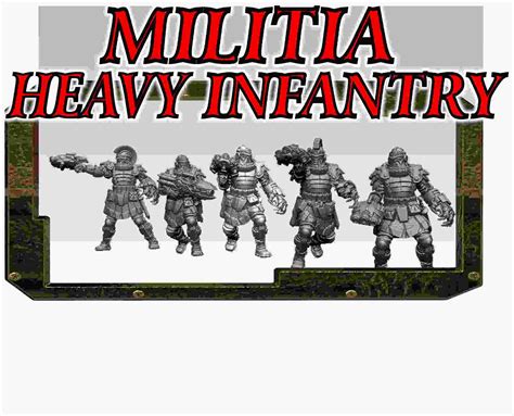 Militia Galea Heavy Infantry - Bob Naismith 3D printable sci fi