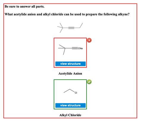 Solved Be Sure To Answer All Parts What Acetylide Anion And Chegg