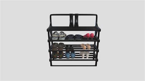 Shoe Rack - Download Free 3D model by grohanxavyasa [d2d0d50] - Sketchfab