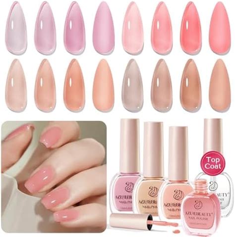 Amazon Bevimee Vegan Nail Polish Set Colors Regular Nail Polish Quick Dry White Nude