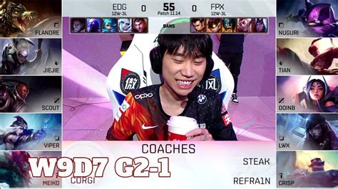 Edg Vs Fpx Game Week Day Lpl Summer Edward Gaming Vs