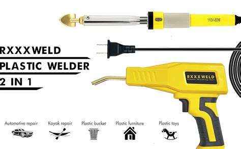 RXXXWELD Plastic Welder 2 In 1 Plastic Welding Kit Hot Stapler Plastic Repair Kit For Car