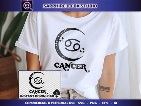 Cancer Svg Zodiac Sign Svg Cricut Cut File Zodiac Svg Zodiac Shirt