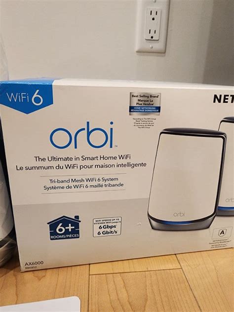 Router Netgear Orbi Whole Home Tri Band Mesh Wi Fi 6 System Rbk