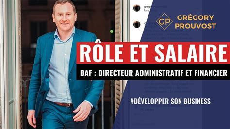 R Le Et Salaire Du Directeur Financier Daf Expert Comptable