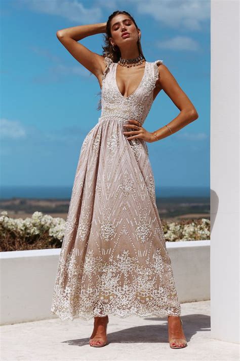 Gold On The Ceiling Maxi Dress Champagne Champagne Maxi Dress
