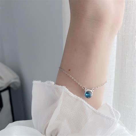 Bracelet De Chat En Cristal Simple En Personnalis De Beaux Bracelets