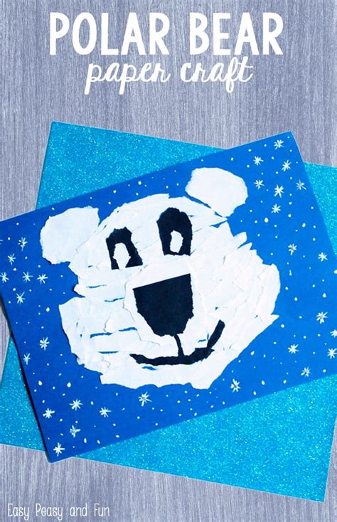 Polar Bear Paper Craft - Easy Peasy and Fun