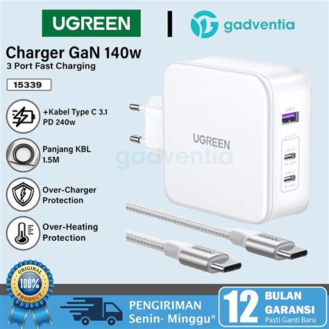 Jual Ugreen Kepala Charger Adaptor Gan Fast Charging W Pro W W