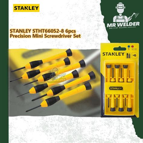 Stanley Original 66 052 6 Piece Precision Screwdriver Set Stht66052 66052 Shopee Malaysia