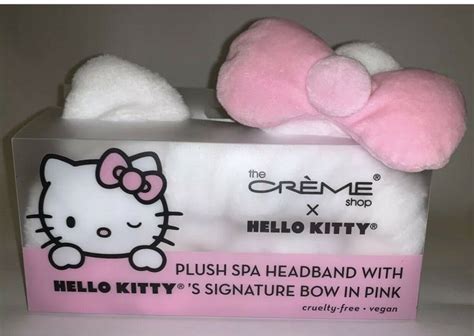 The Creme Shop X Hello Kitty Plush Spa Headband Hello Kitty Signature