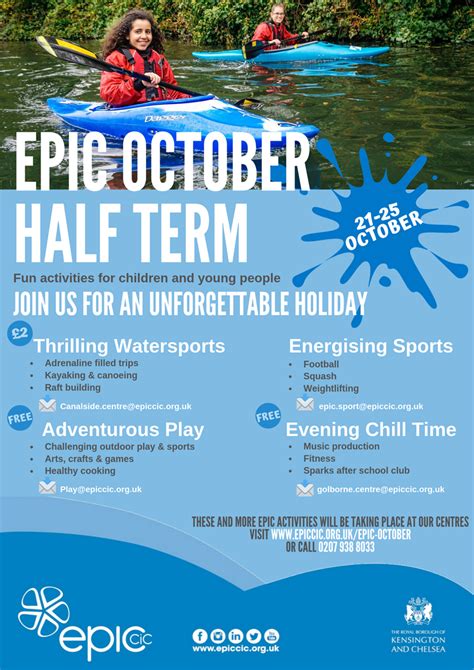 Epic October Half Term Activities | KAA - Kensington Aldridge Academy