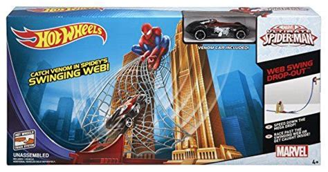 Hot Wheels Marvel Ultimate Spider Man Web Swing Drop Out Track Set Hot Wheels Marvel Marvel