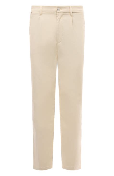 Мужские кремовые брюки BOSS купить в интернет-магазине ЦУМ, арт ...