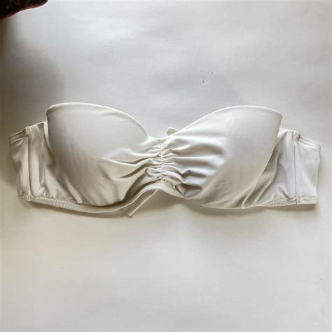Sundazed White Strapless Bikini Top Cup Underwire Depop