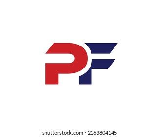 Pf Logo Design Vector Template Stock Vector (Royalty Free) 2163804145 ...