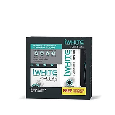 Iwhite Dark Stains Whitening Kit Toothpaste Ml Free Toothbrush