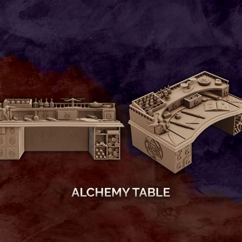 3D Printable Alchemy Table by Artificers_Mini