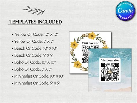 Wedding Invitation QR Code Template, Digital Printable Editable Wedding ...