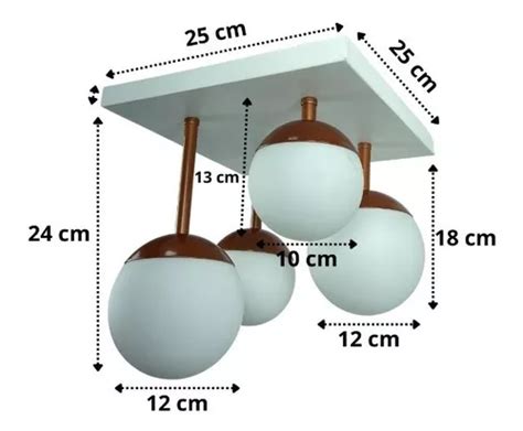 L Mpara De Techo Cuadrada Globo Frosted Jabuticaba Glass Mercadolibre