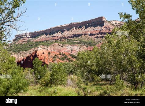 Palo Duro Canyon Fortress Cliff Formation Stock Photo Alamy