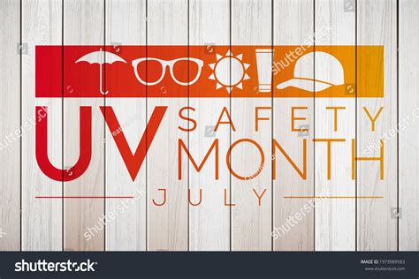 Uv Safety Awareness Month Observed Every Stock Vector Royalty Free