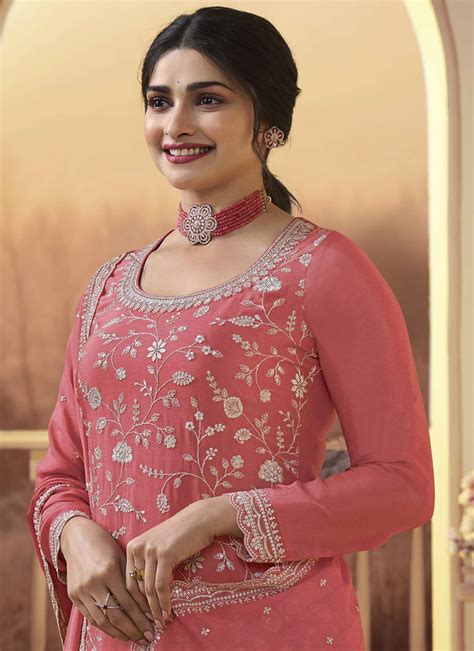 Buy Embroidered Palazzo Suit SalwarKameez Shop Latest Indain