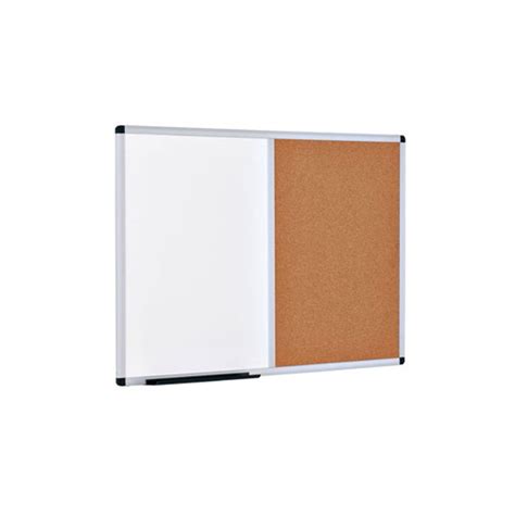 Combination Magnetic Whiteboard Corkboard 900x600mm