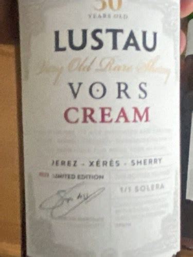 Lustau Jerez Xérès Sherry 30 Year Old Cream VORS Vivino US