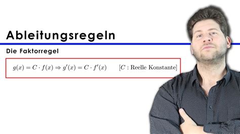 Ableiten Faktorregel einfach erklärt mit Beispielen Mathe