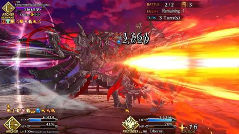 Fgo Na Hakkenden Tametomo Fight 12 Youtube