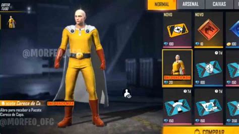 Bocoran Skin Free Fire X One Punch Man Bisa Jadi Saitama SPIN