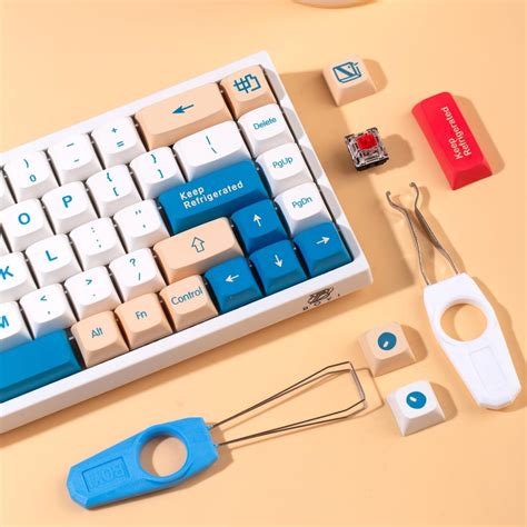 BOYI WK68 Hot Swappable RGB Mechanical Keyboard Wireless Bluetooth 5.0/2.4G/Wired Type-C Tri ...