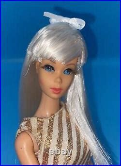Vintage Barbie Doll OOAK TNT Twist N Turn Platinum Blonde White Hair By Niccole Vintage Japan Doll