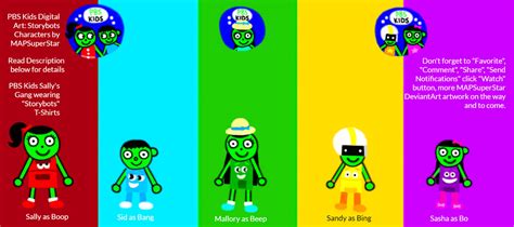 PBS Kids Digital Art: Storybots Characters by MAPSuperStar on DeviantArt