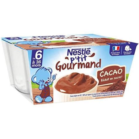 Nestl P Tit Gourmand Cr Me Dessert Chocolat D S Mois