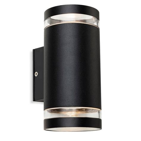 Firstlight Pedro Ip44 Up And Down Wall Light In Black Fitting And Style