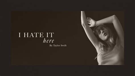 I Hate It Here Chords Taylor Swift