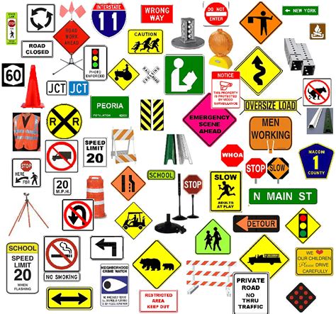 Road Signs And Meanings List