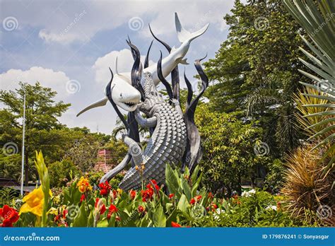 Surabaya Monument, Famous Landmark Of Surabaya City, Indonesia ...