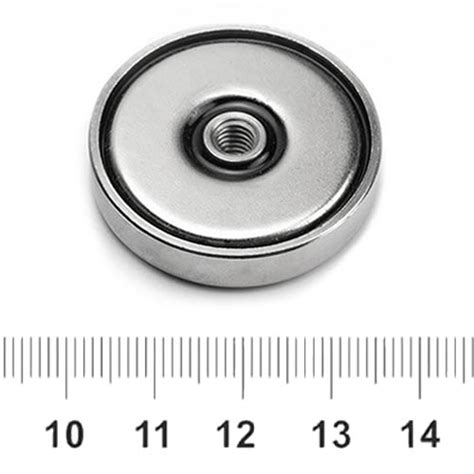 Magnet Pot Neodymium w Threaded Hole Ø32 mm MPCO Magnets