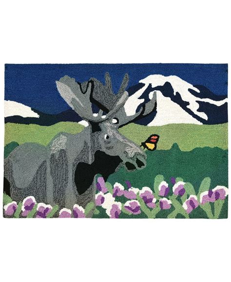 Liora Manne Liora Manne Front Porch Indooroutdoor Moose Meadow 23 X